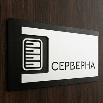 Табличка для серверної кімнати 000024 фото