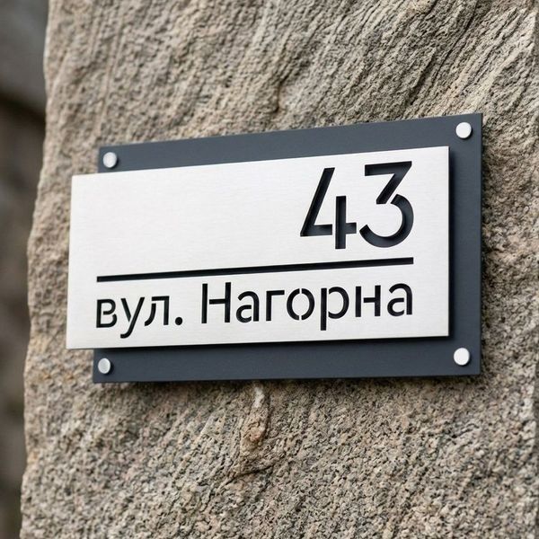 Адресна табличка Loft Metal 000002 фото